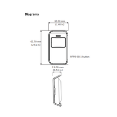 PULSADOR DE PANICO 1 BOTON RADION RFPB-SB BOSCH