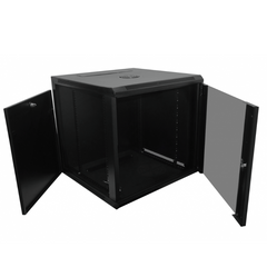 GABINETE RACK PARED NEGRO 60CM-FONDO 11U RK11-6L