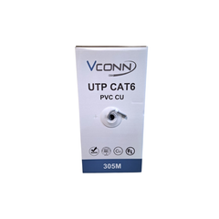 CABLE UTP CAT6 305M UNIFILAR COBRE VCONN