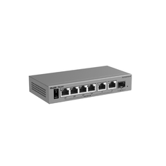 SWITCH POE 6BOCAS GIGA 1 SFP SMART CLOUD 40W RG-ES207GS-LP RUIJIE