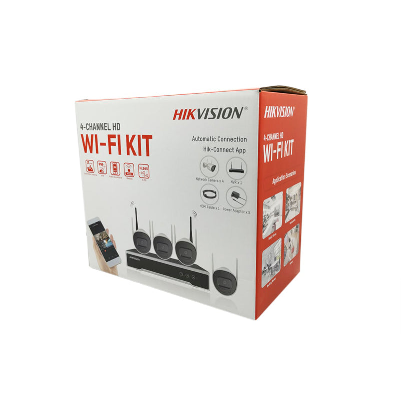 KIT NVR WIFI 1TB 4 BULLET 4MP NK44W0H-1T HIKVISION