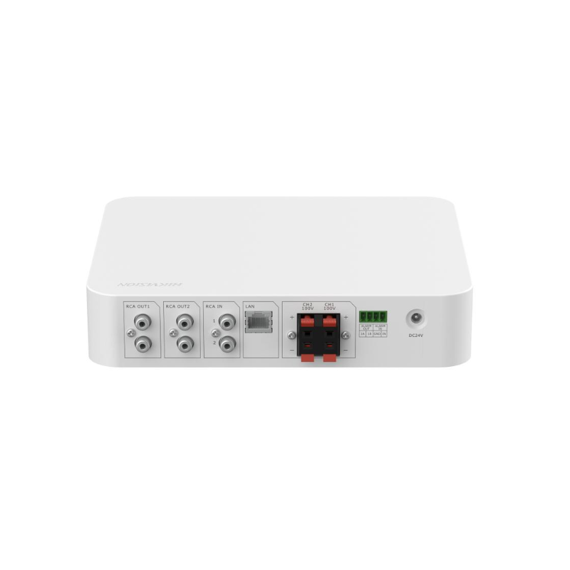 AMPLIFICADOR DE AUDIO IP DE 2 ZONAS 80W DS-QAE1A80G1-VB HIKVISION