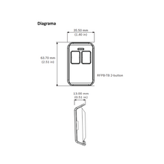 PULSADOR DE PANICO 2 BOTONES RADION RFPB-TB BOSCH