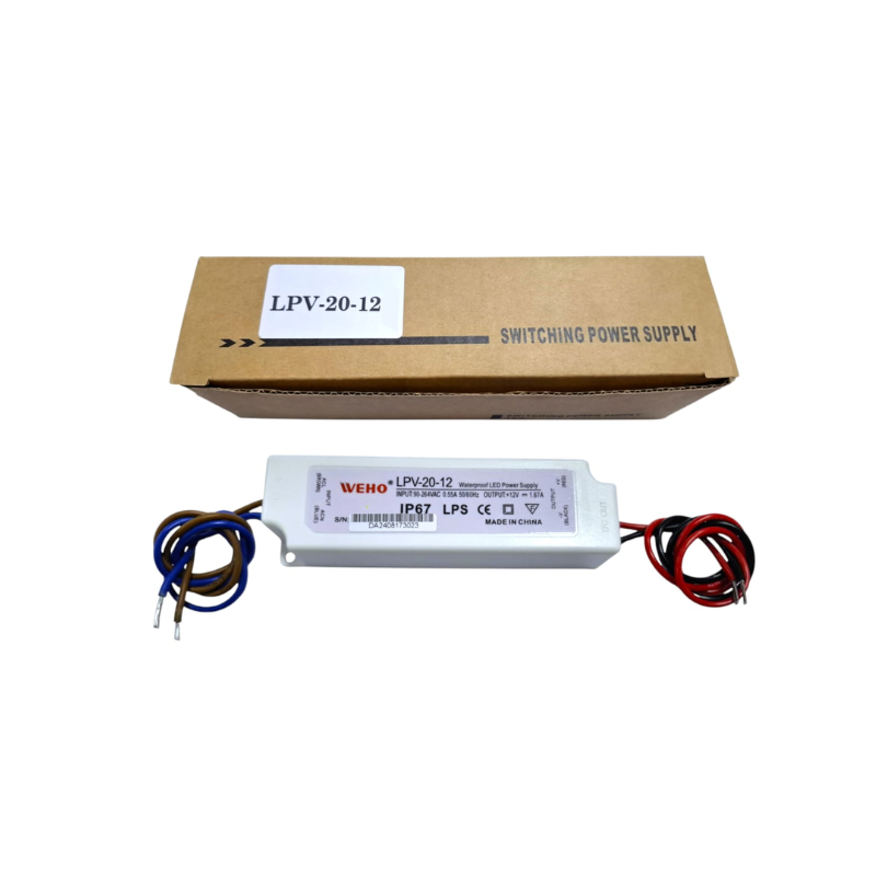 CONTROLADOR LED IP67 DE CA A CC 5-48VCC 20W LPV-20-12E VCONN