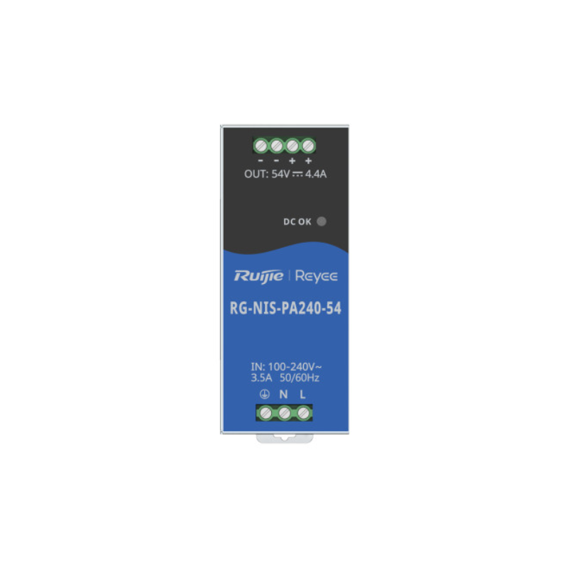 FUENTE DE PODER 90-264VAC IN 54VDC OUT RG-NIS-PA240-54 RUIJIE