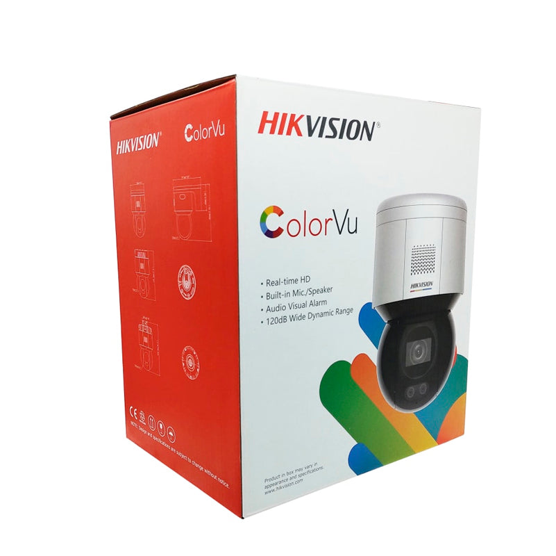 DOMO PT IP 4MP COLORVU DL AUDIO DS-2DE3A400BW-DE HIKVISION