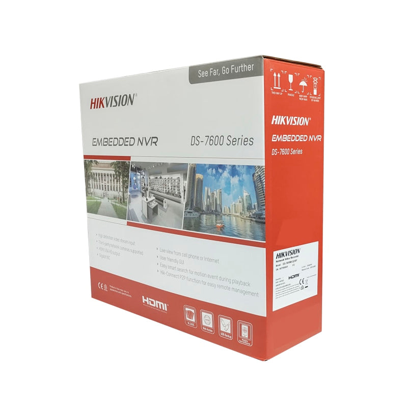 NVR 8CH POE4K 80MBPS DS-7608NI-Q2-8P HIKVISION