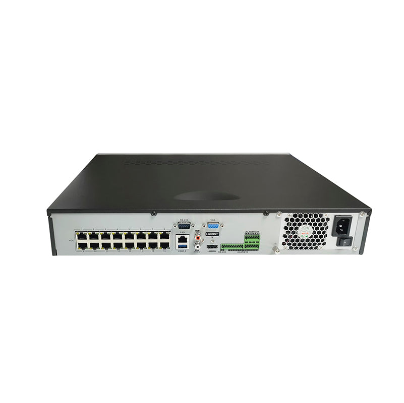 NVR 16CH +16 POE HASTA 4K 100MBPS DS-7716NI-K4/16P HIKVISION