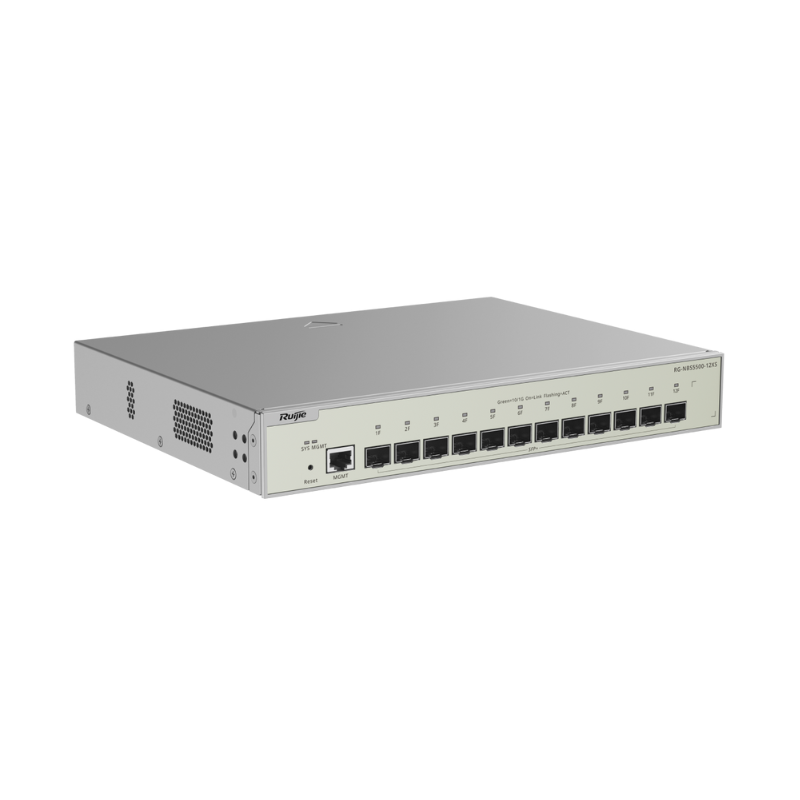 SWITCH DE AGREGACIÓN 12 PUERTOS 10G SFP+ RG-NBS5500-12XS RUIJIE
