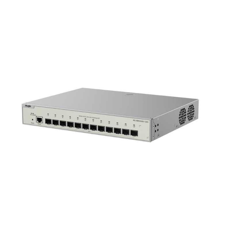 SWITCH DE AGREGACIÓN 12 PUERTOS 10G SFP+ RG-NBS5500-12XS RUIJIE