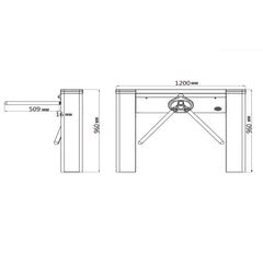 TORNIQUETE BIDIRECCIONAL IP DS-K3G501SX-R/M-DM55 HIKVISION