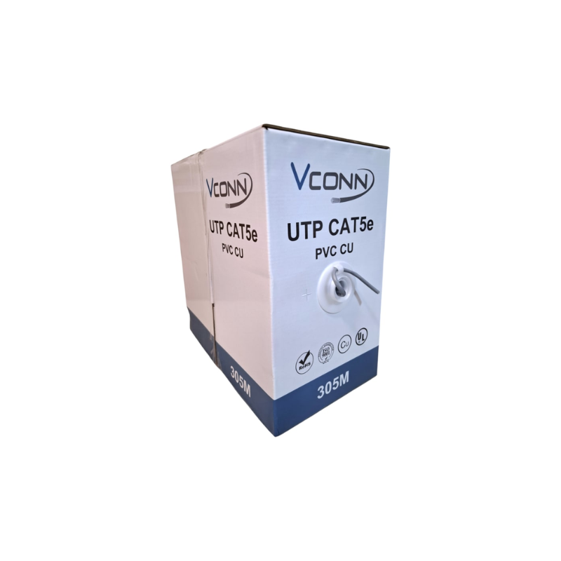 CABLE UTP CAT5E 305M UNIFILAR COBRE VCONN