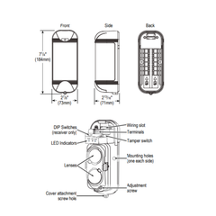 RAYO LINEAL 60M EXTERIOR DOBLE HAZ SP-961-D196AB SECOLARM