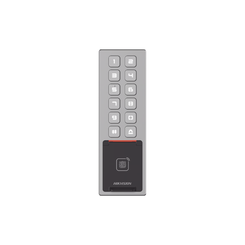 TERMINAL CONTROL ACCESO HUELLAY TARJETA M1 DS-K1T805MBFWX HIKVISION