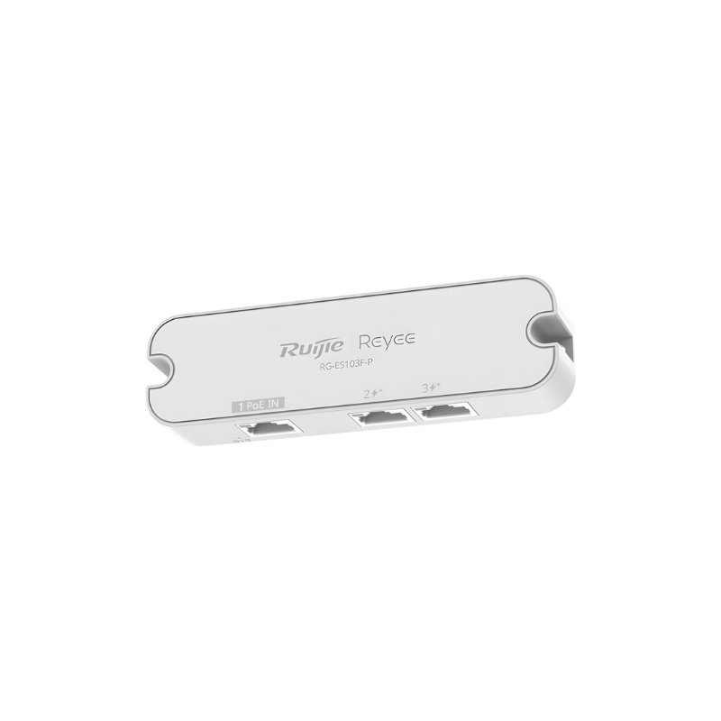SWITCH POE 3 PUERTOS 1 IN 2 OUT RG-ES103F-P RUIJIE
