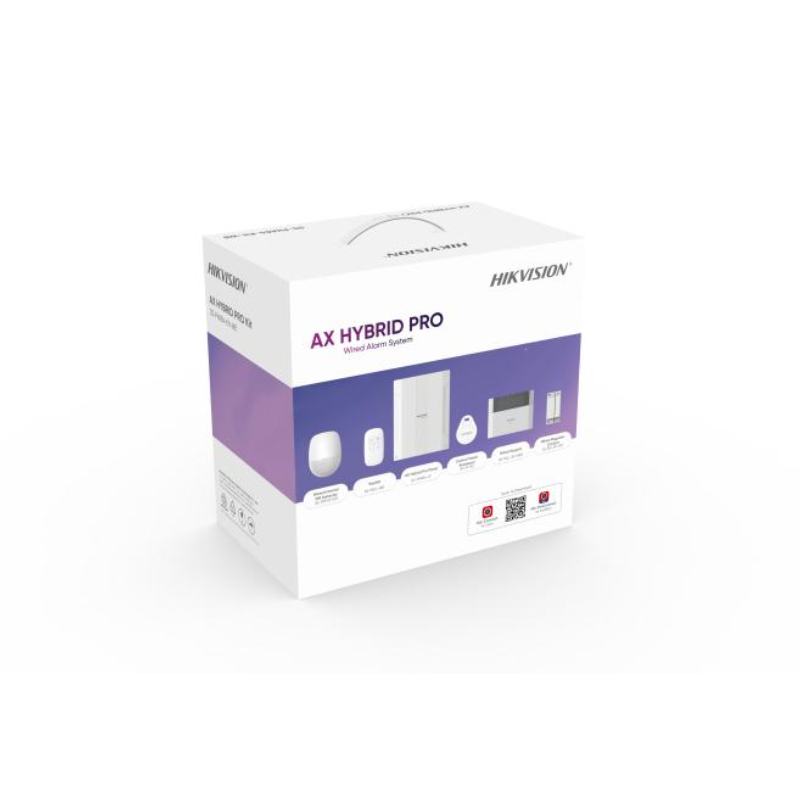 KIT CENTRAL ALARMA HIBRIDA 64Z DS-PHA64-KIT-WB HIKVISION